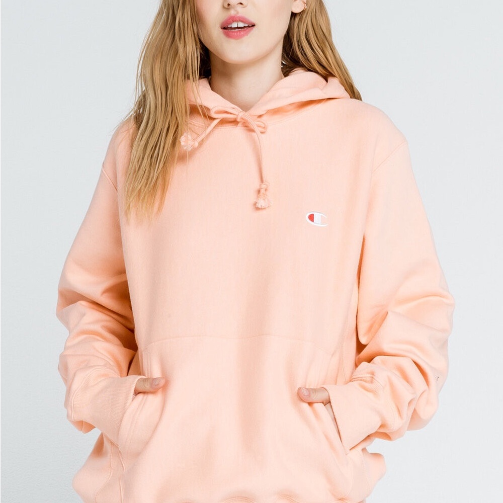 Peach champion hoodie